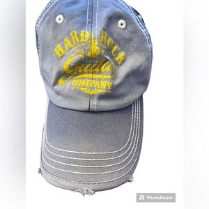 Hard Rock Hotel Guitar Company Distressed Cap Hat Women’s Unisex Blue